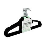 Benson Kledinghangers - Zwart - Velours - 10 stuks