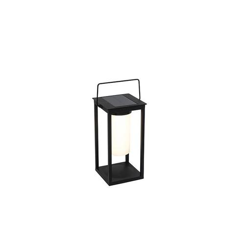 Moderne buitenlamp zwart incl. LED en dimmer solar - Denlu, Tuin en Terras, Buitenverlichting, Nieuw