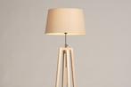 Rietveld Vloerlampen - Beige, Naturel - Stof, Hout, Verzenden, Nieuw