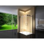 Douchecabine 120X80 Vierkant Vivo LB- Helder Glas - Rechts, Ophalen of Verzenden, Nieuw