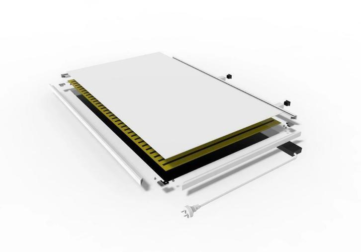 Verwarmen met infrarood panelen en infrarood spiegels, Doe-het-zelf en Verbouw, Verwarming en Radiatoren, 200 tot 500 watt, Hoog rendement (Hr)