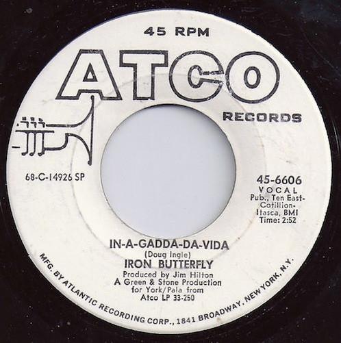 Single - ?Iron Butterfly - In-A-Gadda-Da-Vida / Iron Butterf, Cd's en Dvd's, Vinyl | Pop, Verzenden