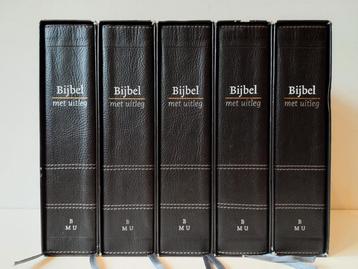 5 x Bijbel met uitleg in Statenvertaling-Flexibele band, beschikbaar voor biedingen