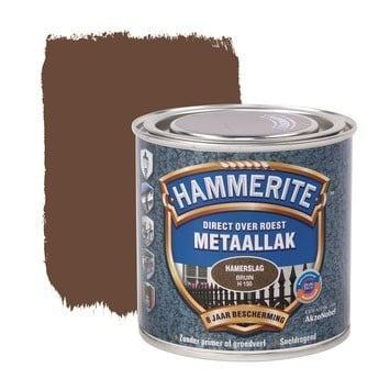 Hammerite Metaallak Bruin H150 Hamerslag 250 ml, Doe-het-zelf en Verbouw, Verf, Beits en Lak, Nieuw, Verzenden