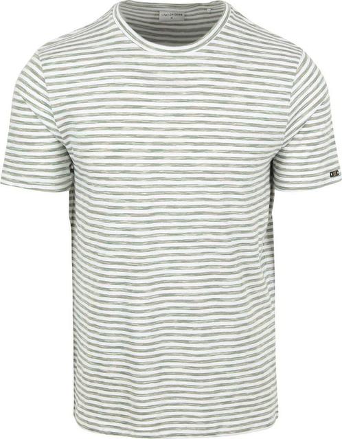 No Excess Stripes T-Shirt Green maat 3XL Heren, Kleding | Heren, T-shirts, Groen, Nieuw, Overige maten, Verzenden