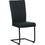 Leren eetkamerstoel Dry - Toledo Nero (zwart) - Sledepoot, Ophalen of Verzenden, Nieuw, Leer, Modern