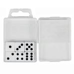 Benson Set dobbelstenen - wit - 6 stuks - 1,5 cm - zwarte..., Ophalen of Verzenden, Nieuw