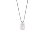 Emporio Armani EGS3078040 Heren Collier - Zilverkleurig, Verzenden, Zo goed als nieuw