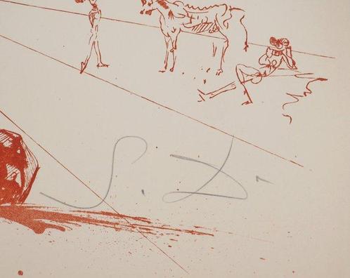 Salvador Dali (1904-1989) - Paysage ibérique : le toréador, Antiek en Kunst, Antiek | Overige Antiek
