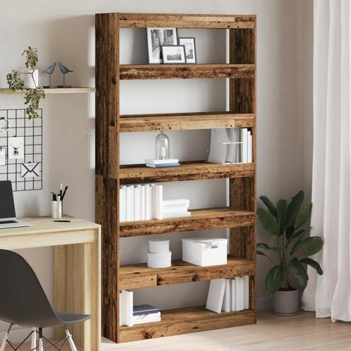 vidaXL Boekenkast/Ruimtedeel Oud Hout 100x30x198 cm, Huis en Inrichting, Kasten | Boekenkasten, Nieuw, Minder dan 50 cm, Overige houtsoorten