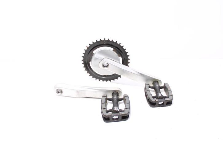 Cranks, trappers en tandwiel | nette staat | Stella Dolce, Fietsen en Brommers, Fietsonderdelen, Crankstel of Pedalen, Gebruikt