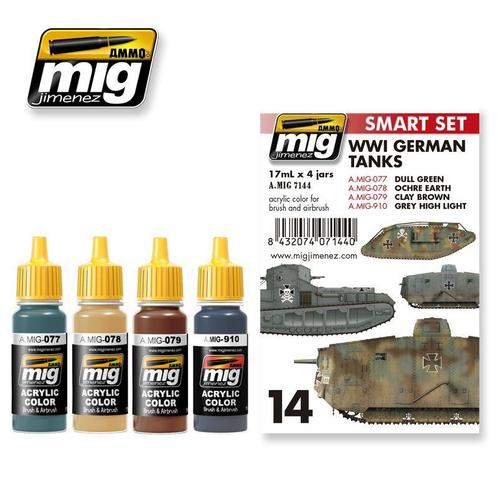 Mig - Ww I German Tanks (Mig7144), Hobby en Vrije tijd, Modelbouw | Overige, 1:50 tot 1:144, Nieuw