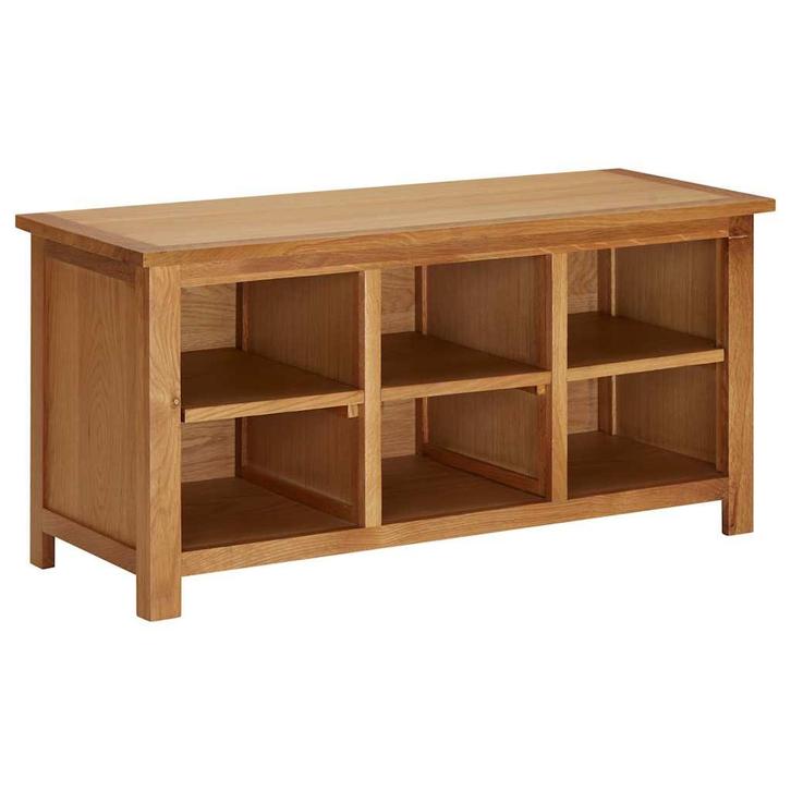 vidaXL Schoenenrek 90x37x45 cm massief eikenhout, Huis en Inrichting, Kasten | Schoenenrekken, Nieuw, Verzenden