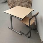 Set 4x Ahrend schooltafels met 4 stoelen - 80x80 cm