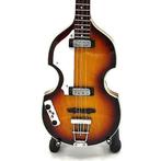 Miniatuur Hofner basgitaar met gratis standaard, Ophalen of Verzenden, Nieuw, Pop, Beeldje of Miniatuur