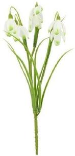 Sneeuwklokje Snowdrop Pick Wit Kunstbloem 30 cm per stuk, Huis en Inrichting, Woonaccessoires | Kunstplanten en Kunstbloemen, Ophalen of Verzenden