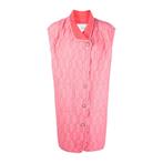 Forte_Forte • lang gewatteerd gilet in roze • S, Kleding | Dames, Verzenden, Nieuw, Roze, Maat 36 (S)