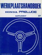 1987 Honda Prelude Werkplaatshandboek Supplement, Auto diversen, Handleidingen en Instructieboekjes, Verzenden