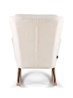 Aemely Schommelstoel Relax - Wit Teddy, Zwarte Poten, Kinderen en Baby's, Kinderkamer | Tafels en Stoelen, Ophalen of Verzenden