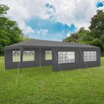 Paviljoen Miramas met 8 zijpanelen, waterdicht, 9x3m - grijs, Tuin en Terras, Partytenten, Verzenden, Nieuw