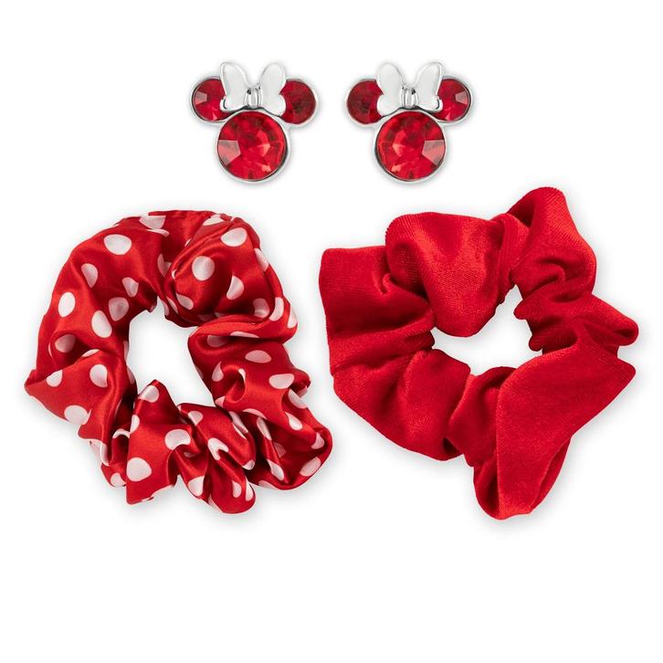 Disney Minnie Mouse Red 2 Piece Scrunchie & Earring Set, Sieraden, Tassen en Uiterlijk, Uiterlijk | Haarverzorging, Ophalen of Verzenden