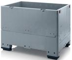 Pallet box inklapbaar met 4 poten 500 liter 120x80x88cm, Ophalen of Verzenden