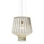 Fabbian Saya Hanglamp, transparant/goud - 40 cm (Hanglampen), Verzenden, Nieuw