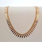 Gouden dames collier; Vintage | 45 cm (vintage ketting), Ophalen of Verzenden, Gebruikt, Overige kleuren, Goud